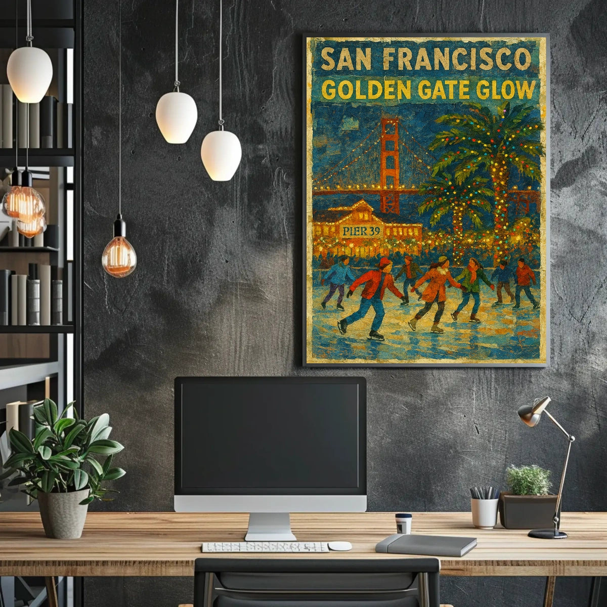San Francisco Golden Gate Glow Poster
