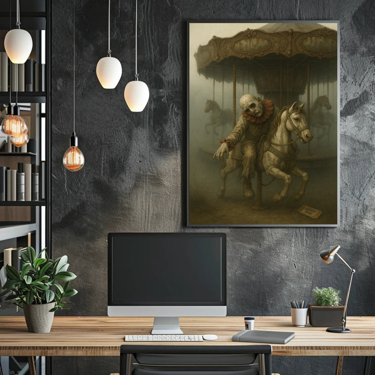 Eerie Carousel Poster