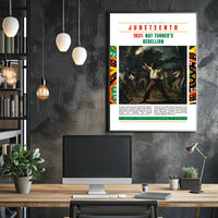Nat Turner's Rebellion Infographic Historical Poster