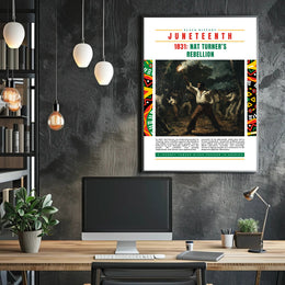Nat Turner's Rebellion Infographic Historical Poster