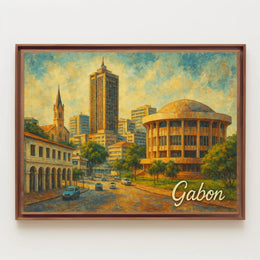 Gabon Cityscape Poster