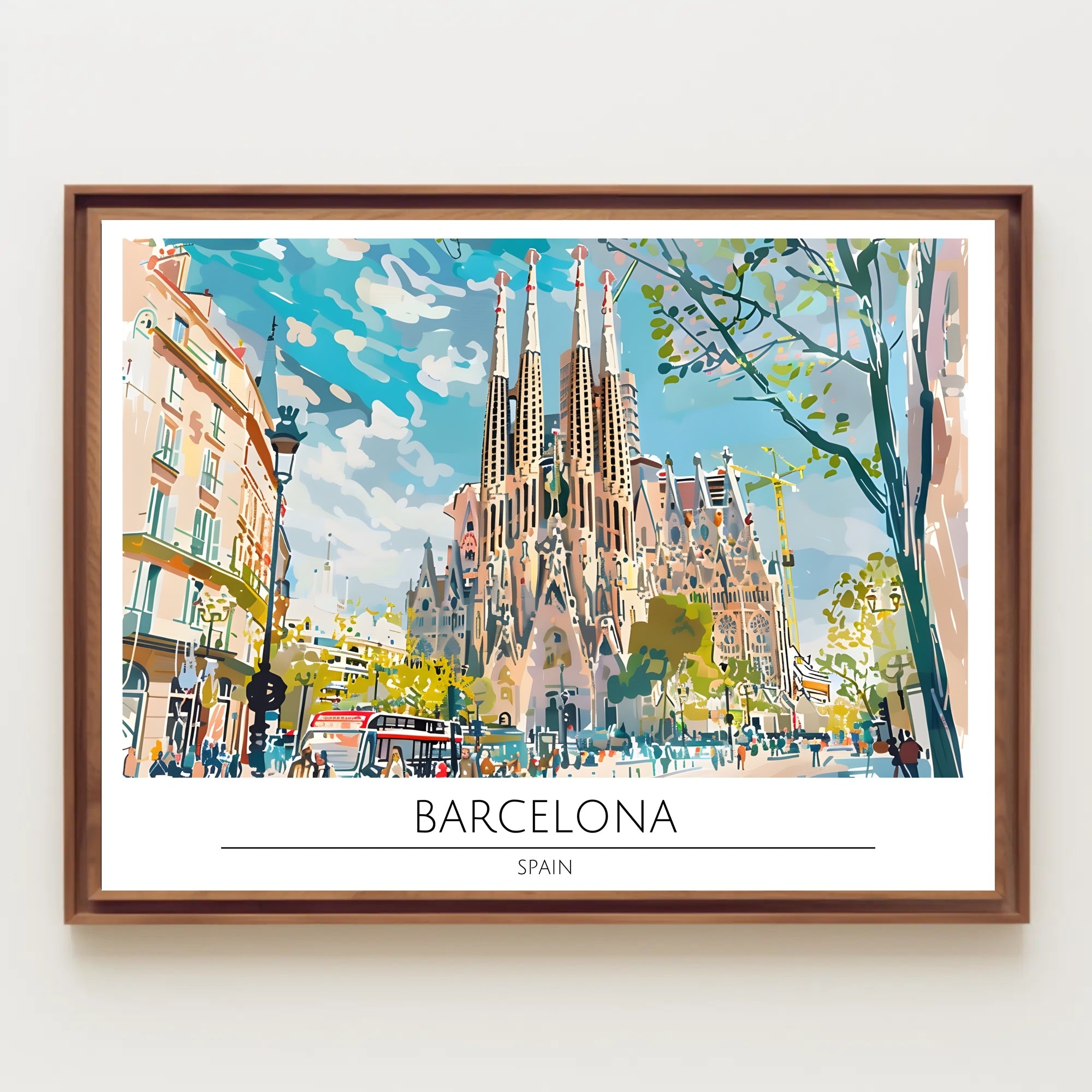 Vibrant Barcelona Poster
