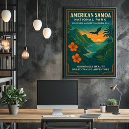 Discover America Samoa’s Beauty: National Park Poster
