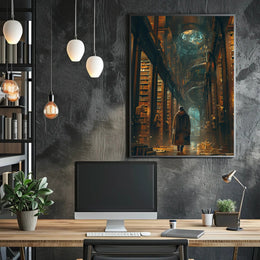 Mystical Library Adventure: Fantasy or Mythology Poster PosterGoat