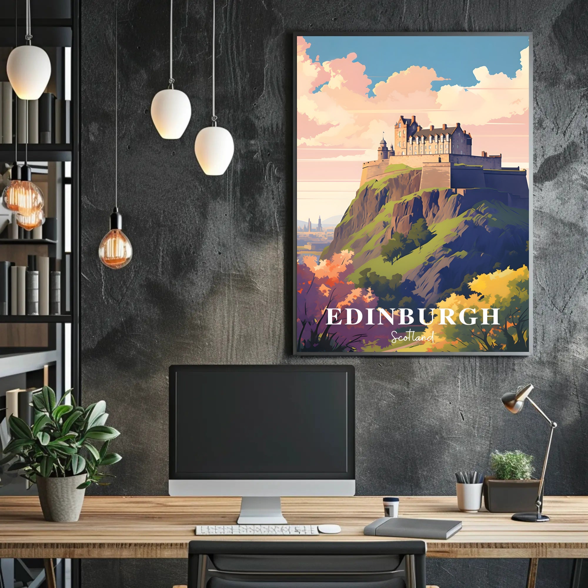 Edinburgh Castle Travel Poster
