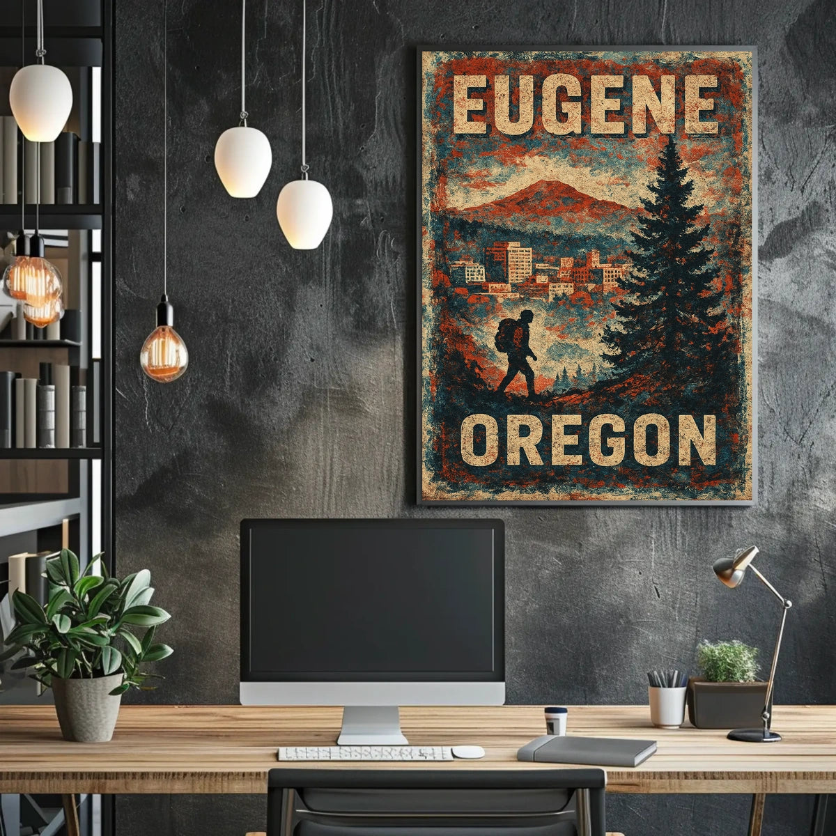 Explore Eugene, Oregon Poster