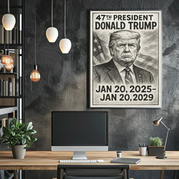 Donald Trump 47th President Poster