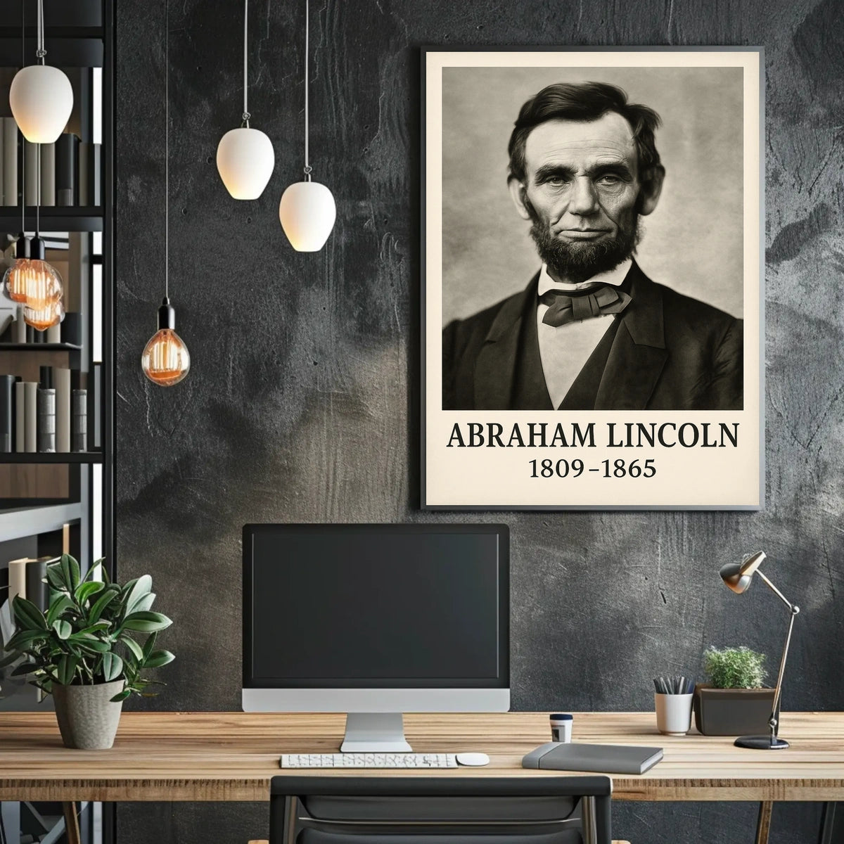 Abraham Lincoln Tribute Photography Poster