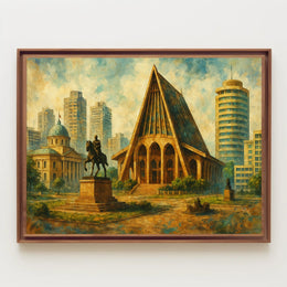 Urban Architectural Harmony Wanderlust Minimalist Poster