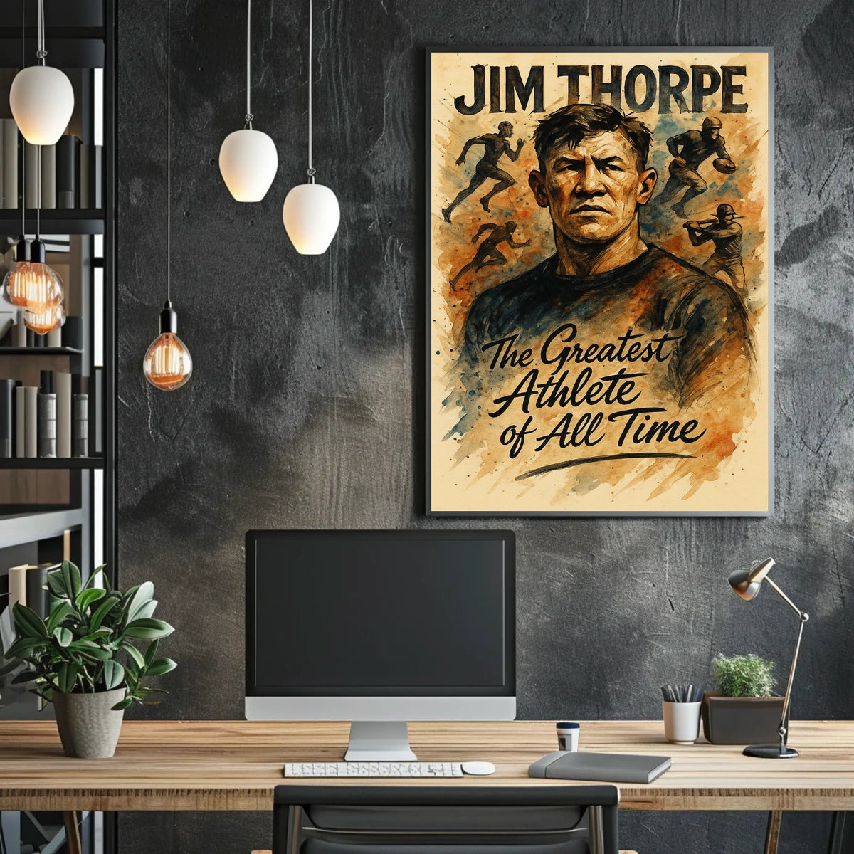 Jim Thorpe Legendary Athlete Tribute Jim Thorpe Poster