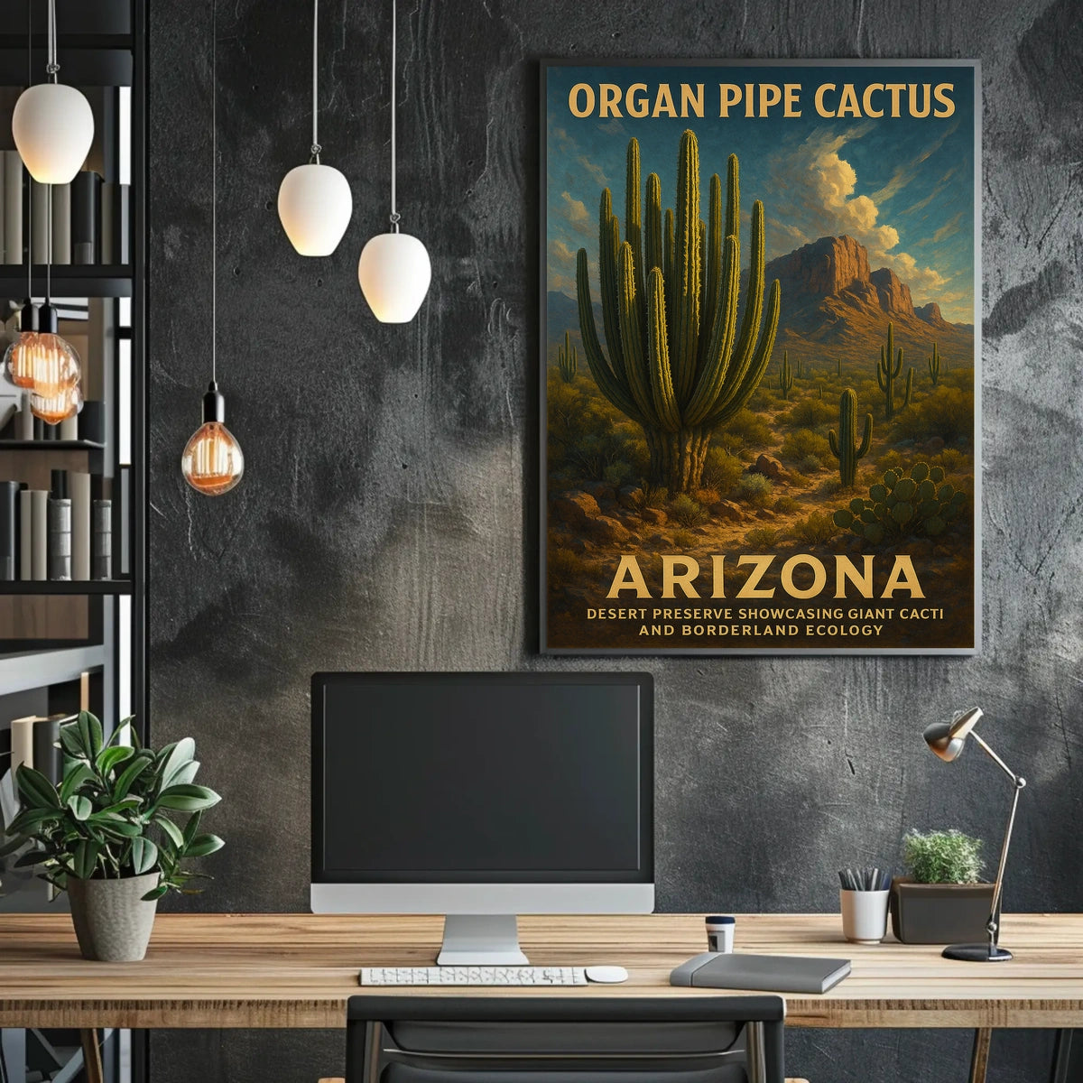 Organ Pipe Cactus Arizona Desert Poster