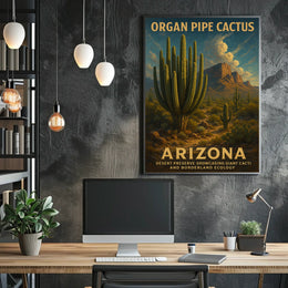 Organ Pipe Cactus Arizona Desert Poster