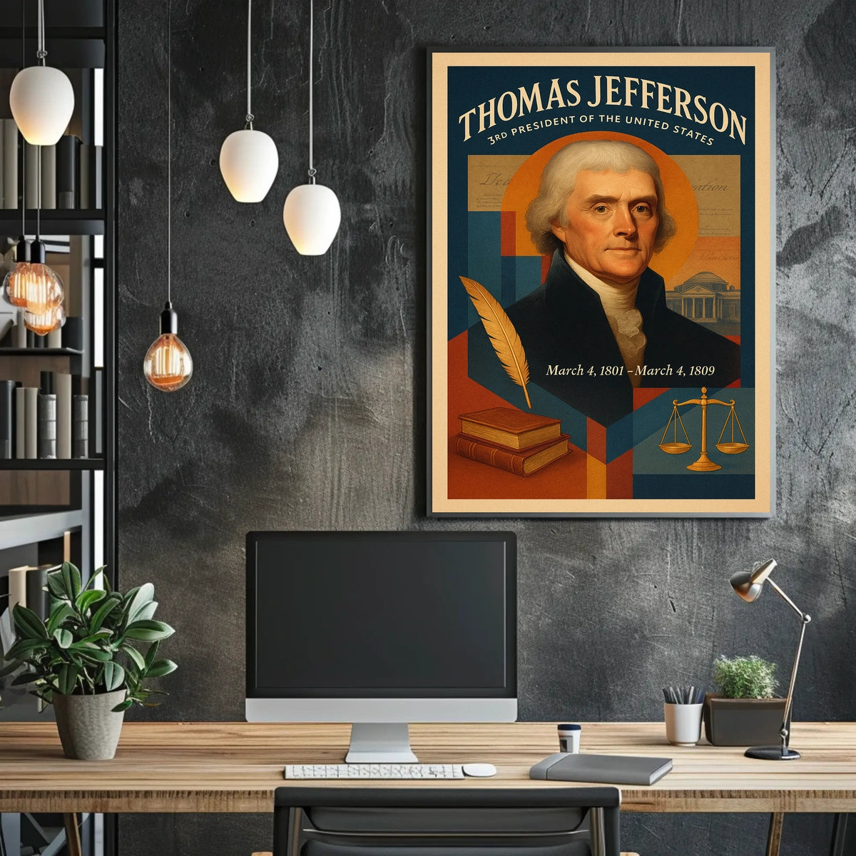 Thomas Jefferson A Legacy of Leadership Poster