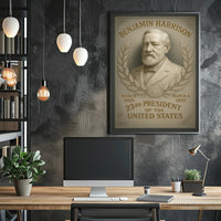 Benjamin Harrison 23rd President Poster PosterGoat