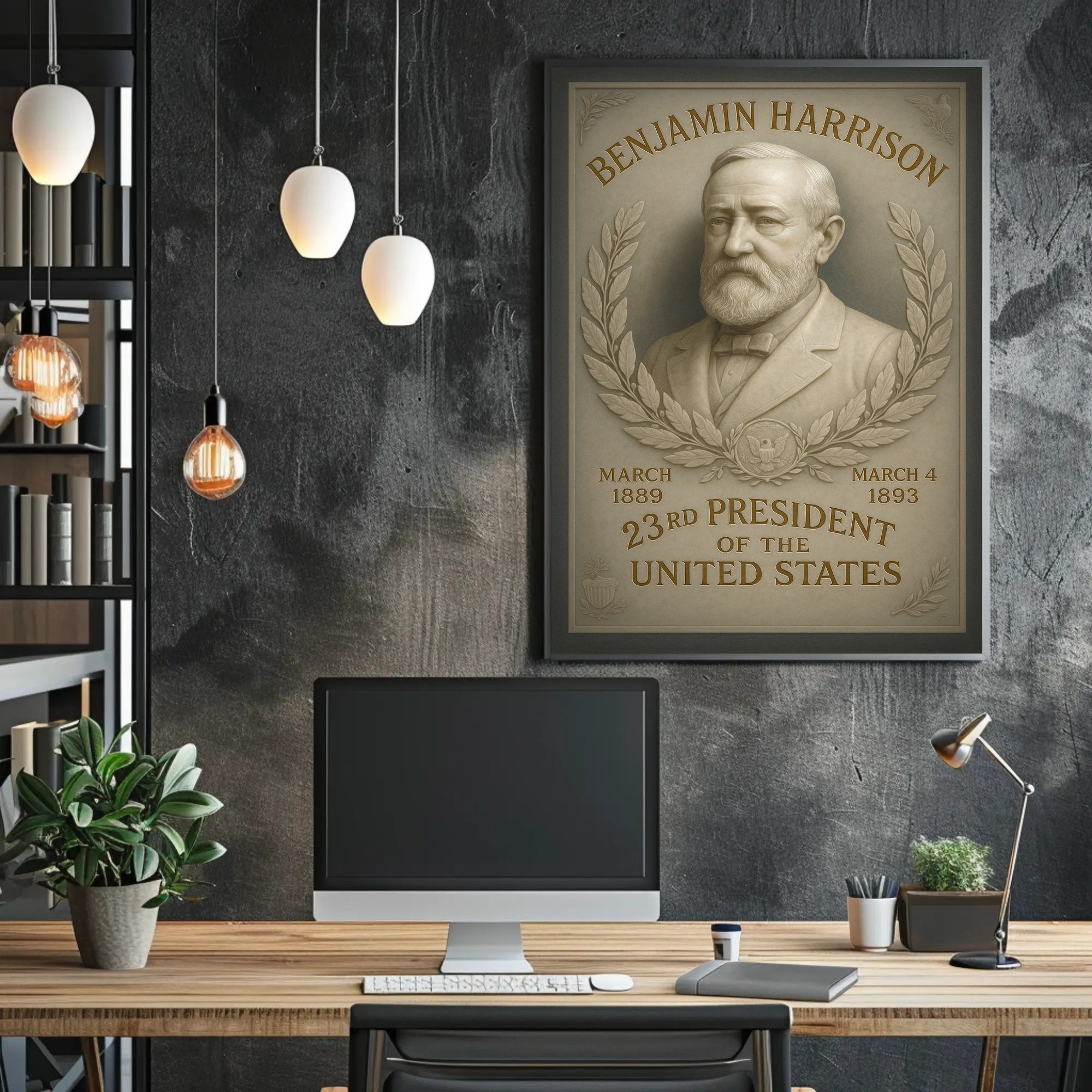 Benjamin Harrison 23rd President Poster PosterGoat