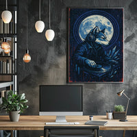 Dj Wolf Under The Moon Poster