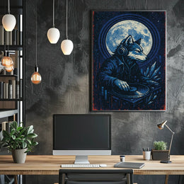 Dj Wolf Under The Moon Poster
