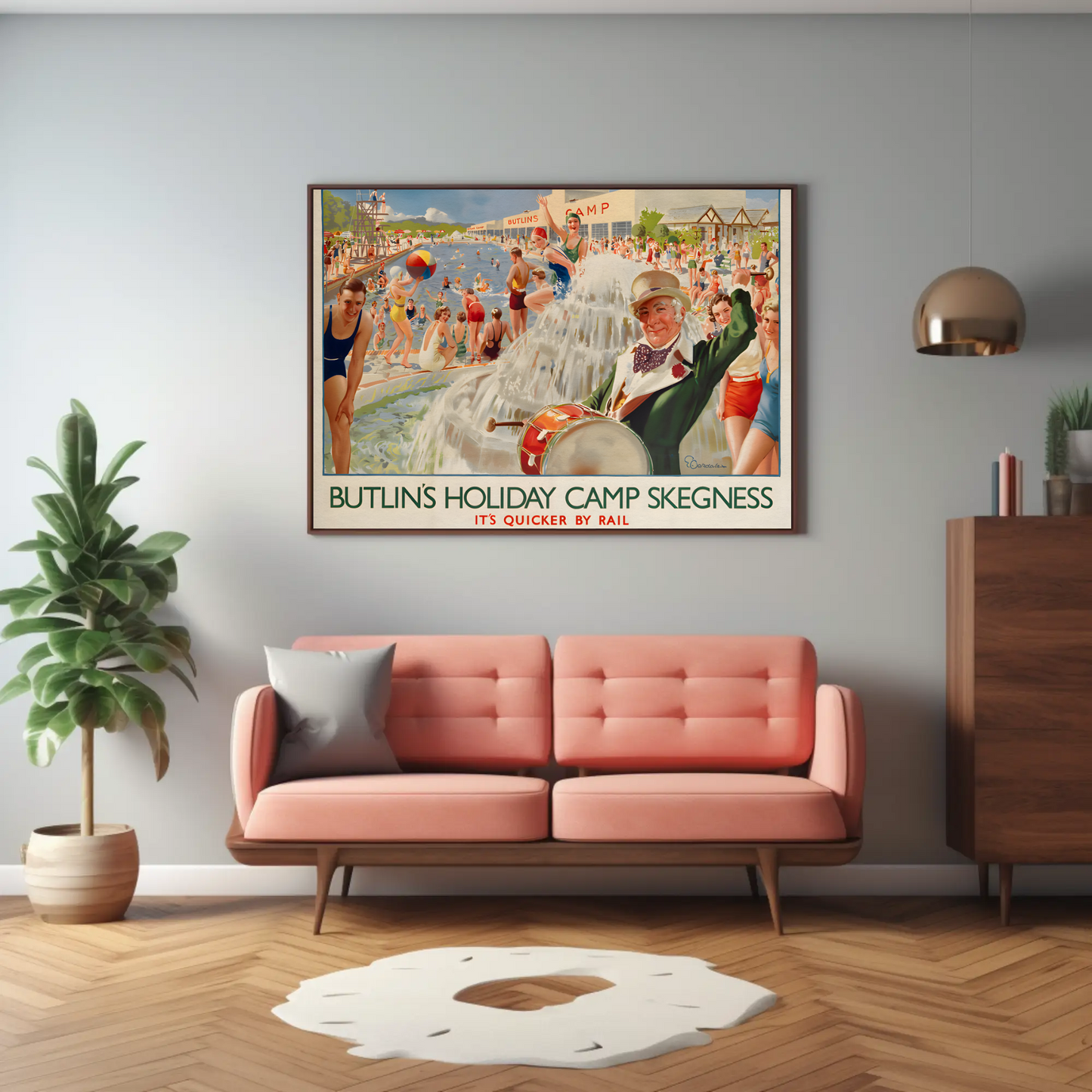 Butlin's Holiday Camp Skegness Poster