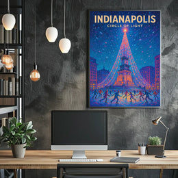 Indianapolis Circle Of Light Poster