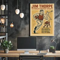 Jim Thorpe Legendary Athlete Poster