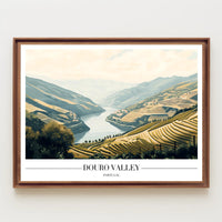 Douro Valley Portugal Scenic Travel Poster