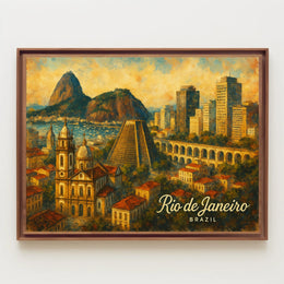 Rio de Janeiro A Vibrant Cityscape Poster