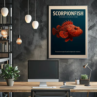 Scorpionfish Venomous Marine Fish Poster