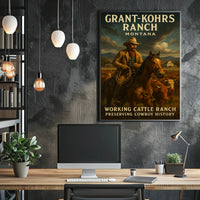 Grant-Kohrs Ranch Preserving Cowboy Poster