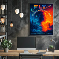 Fly to Acadia National Park Poster