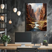 Majestic Canyon Landscape Poster