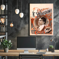 Harry Houdini Magic Performer Vintage Historical Poster