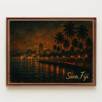 Suva, Fiji Nightscape Poster