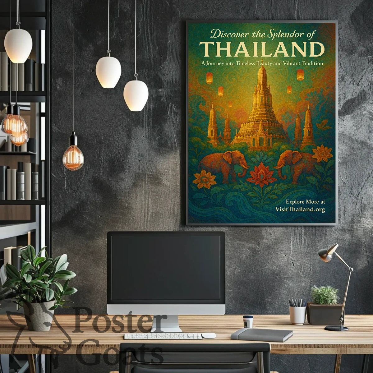 Thailand's Vibrant Wonders: Travel Poster