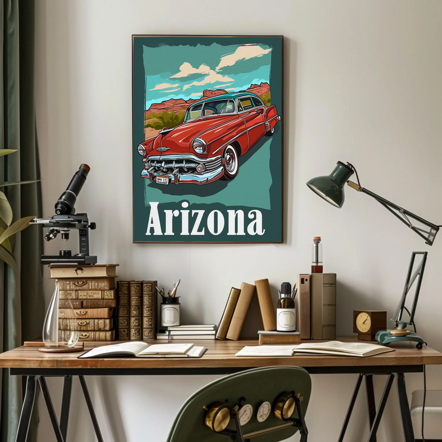 Arizona Desert Adventure Vintage Poster