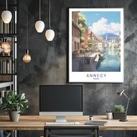 Scenic View of Annecy Poster PosterGoat