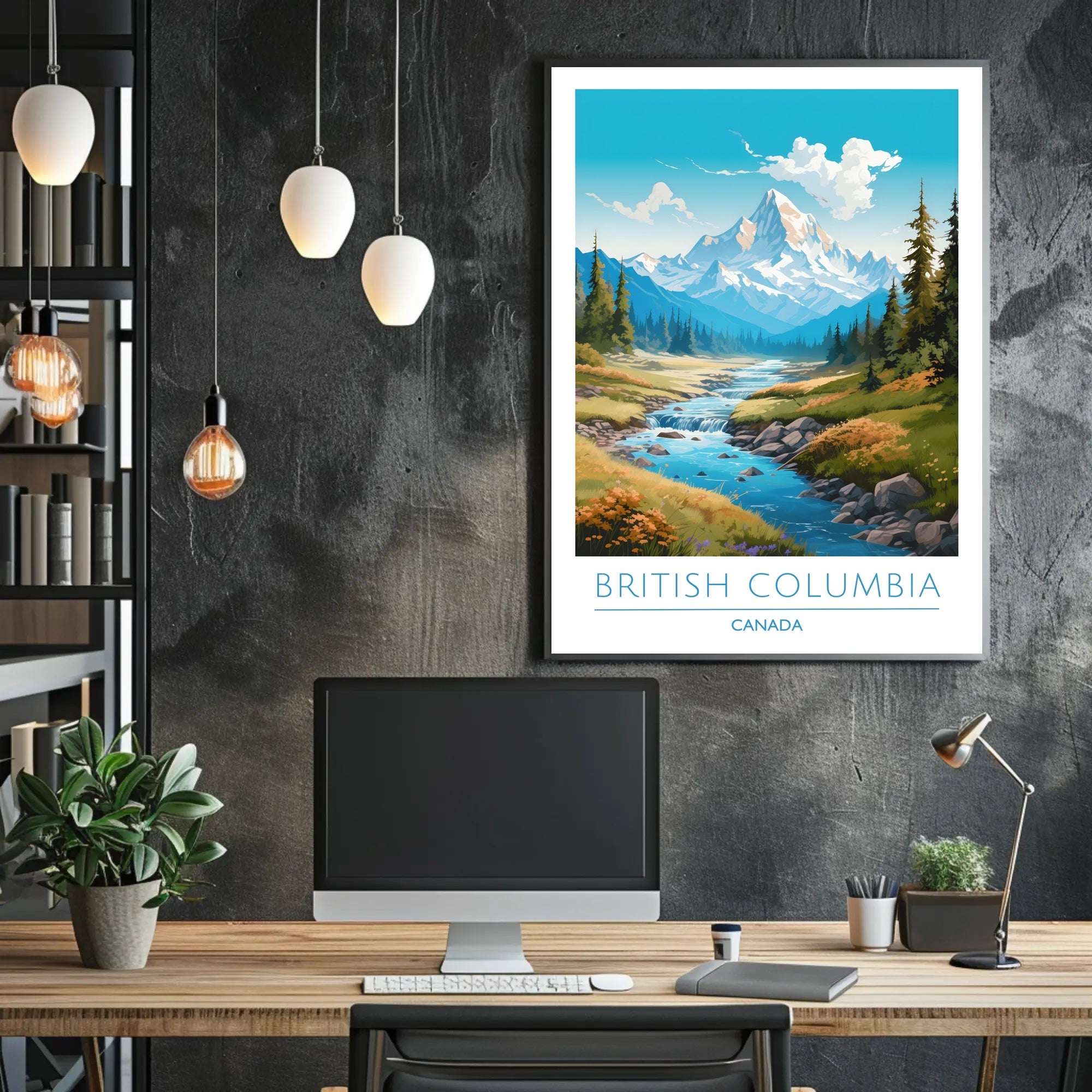 Serene Mountain Wilderness Travel Poster