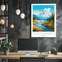 Serene Mountain Wilderness Travel Poster