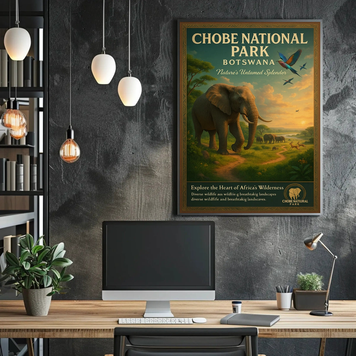 Explore The Heart Of AfricaS Wilderness Poster