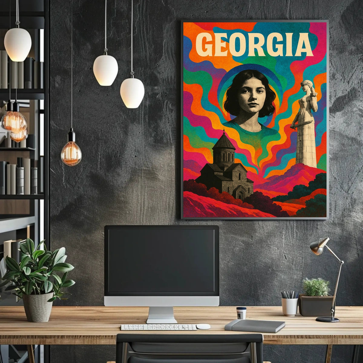 Georgia A Vibrant Tribute Poster