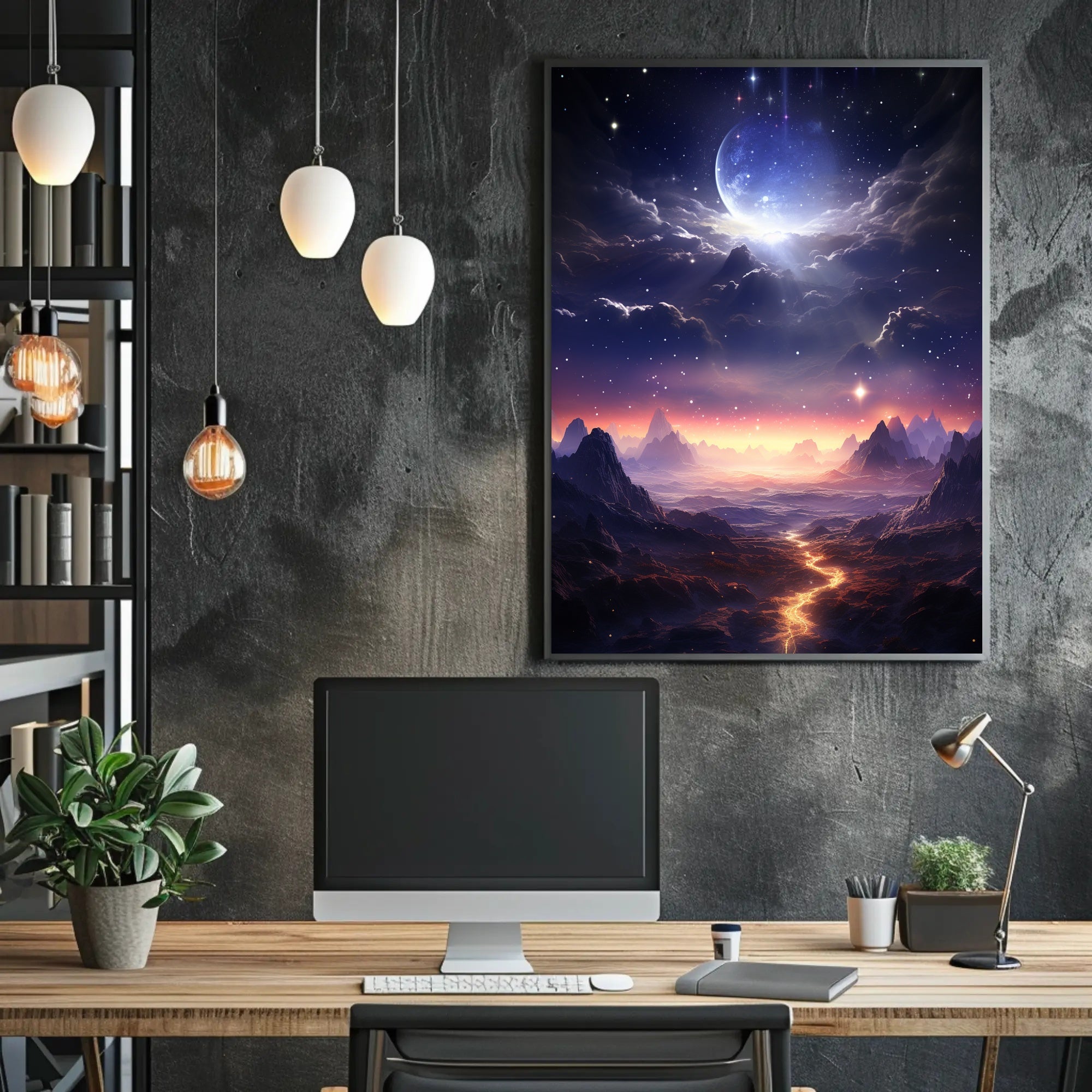 Celestial Landscape Poster