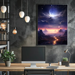 Celestial Landscape Poster