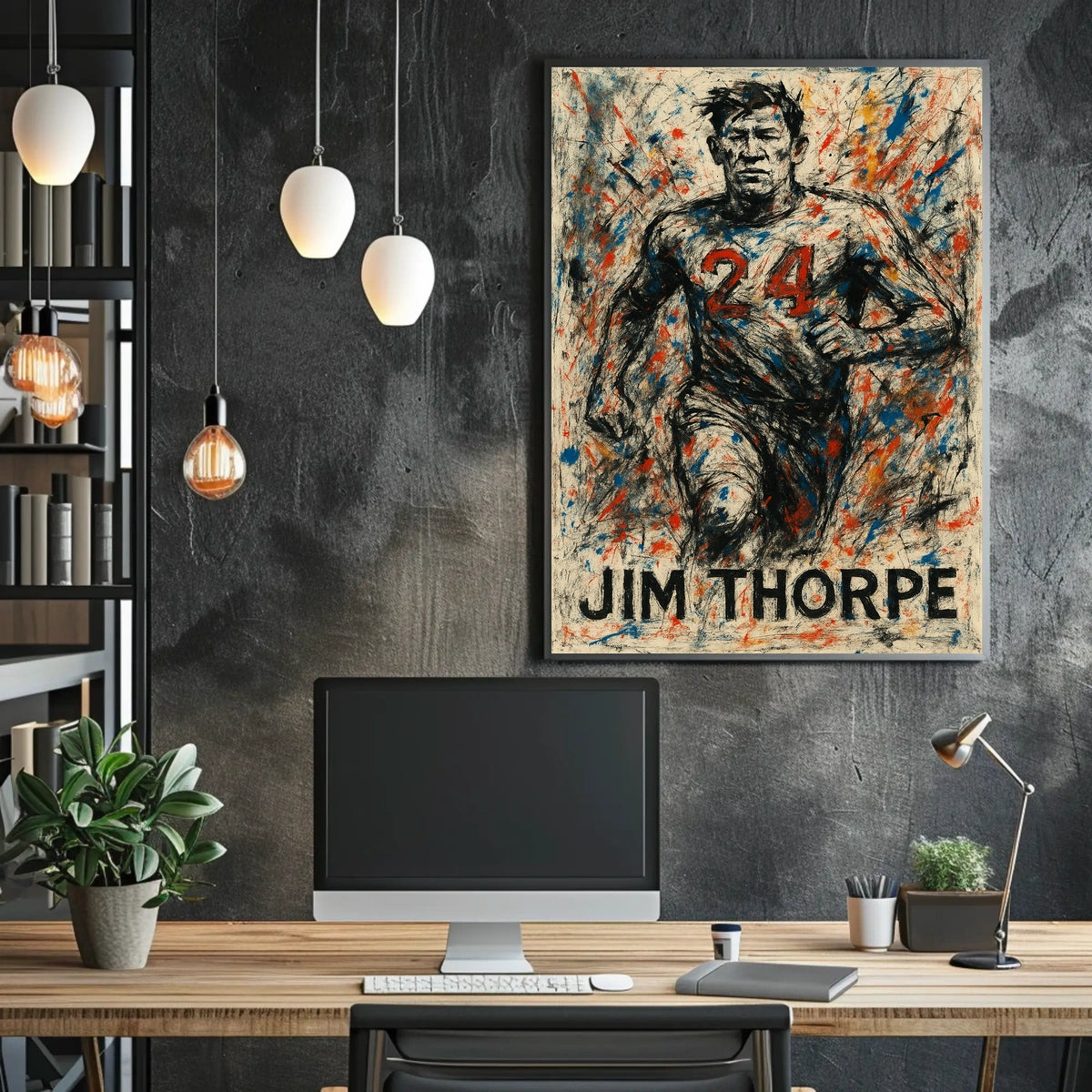 Jim Thorpe Athletic Legend Poster