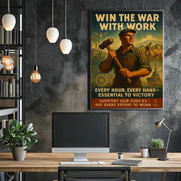 World War II Labor Contribution Poster