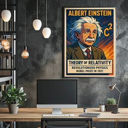 Albert Einstein Theory Of Relativity Poster