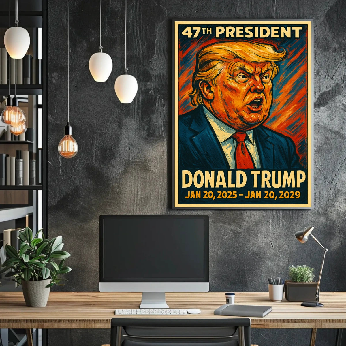 Trump Resolute Commander Patriotic Pop Art Poster