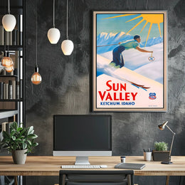 Sun Valley Skiing Adventure Poster