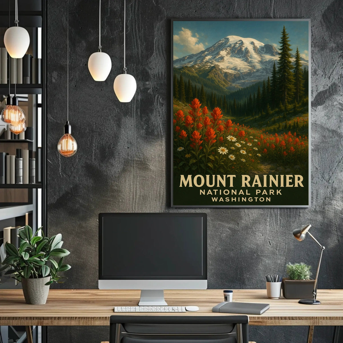 Mount Rainier National Park Poster