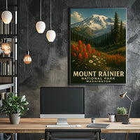 Mount Rainier National Park Poster