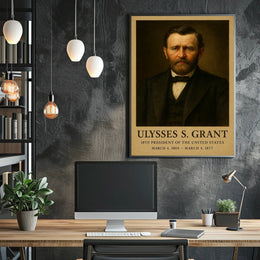 Ulysses S. Grant Historical Leadership Presidential Poster