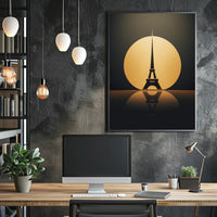 Eiffel Tower Silhouette Poster